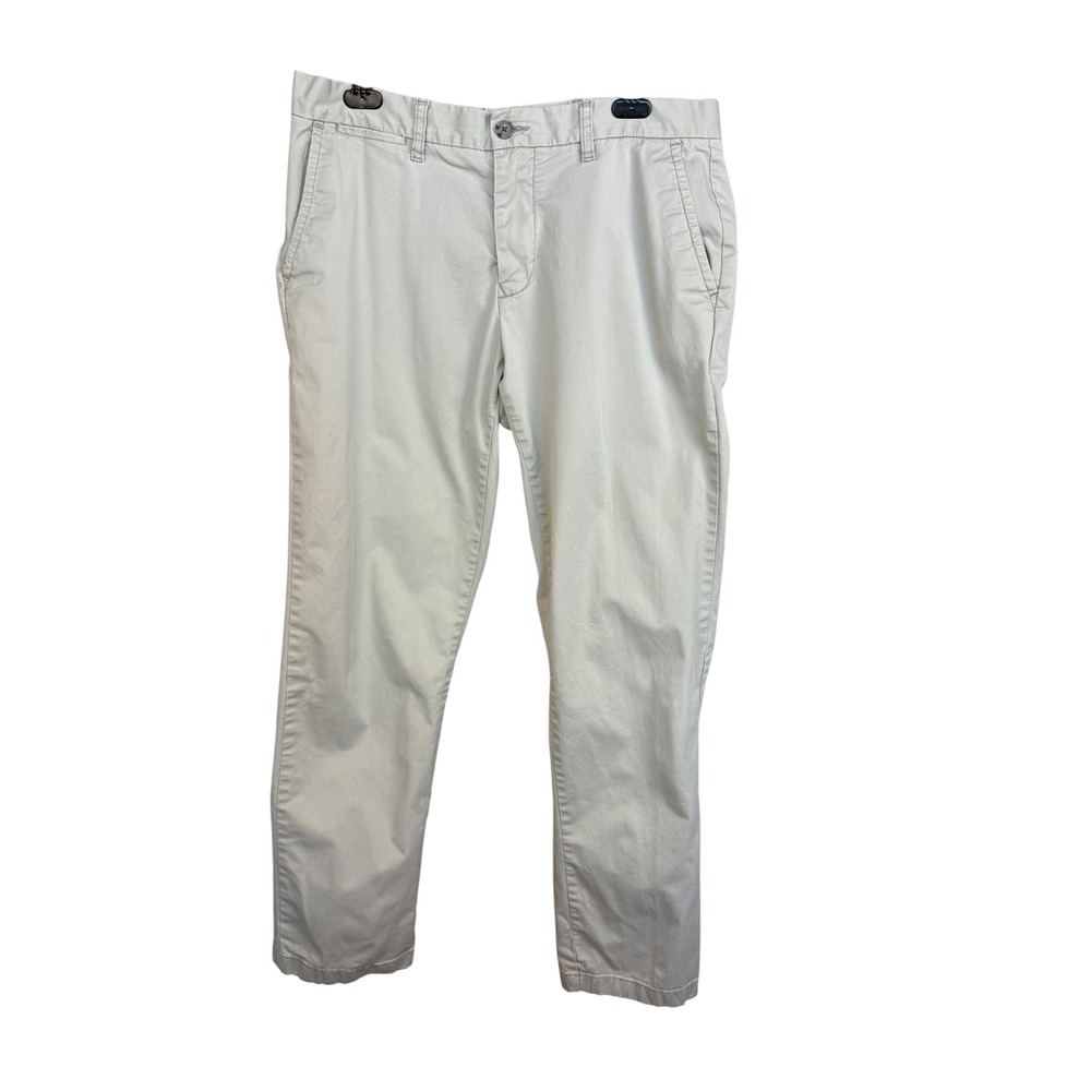 Tommy‎ Hilfiger Custom Fit Chino Pants Men's 34x32 Khaki Tan Straight Leg